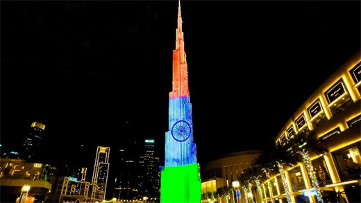 Dubai-Indian flag 